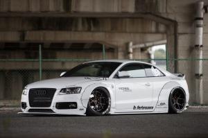 Audi A5 Coupe by Liberty Walk on Rotiform Wheels 2016 года
